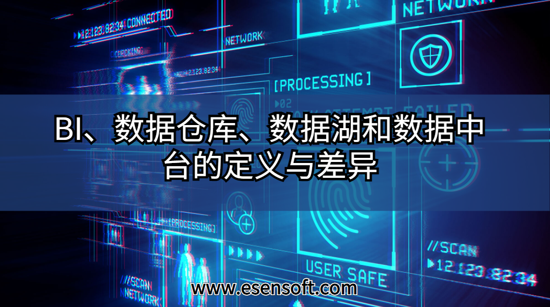 BI、数据仓库、数据湖和数据中台的定义与差异